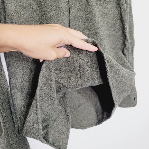 Point Zero Men's Cotton Button Down Shirt Leaf Green Comfy Pocket Long Sleeve - Picture 10 of 12